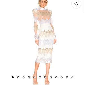 Zhivago Chrysler Midi Dress in Moet